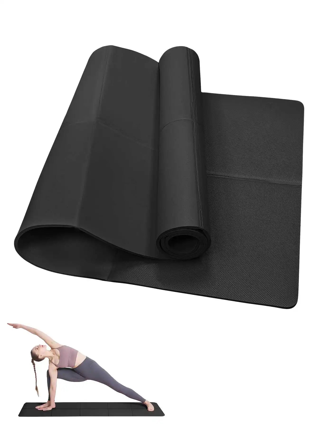 Yoga Mat Non-Slip Exercise Fitness Pad 6mm - Apex Goods Co