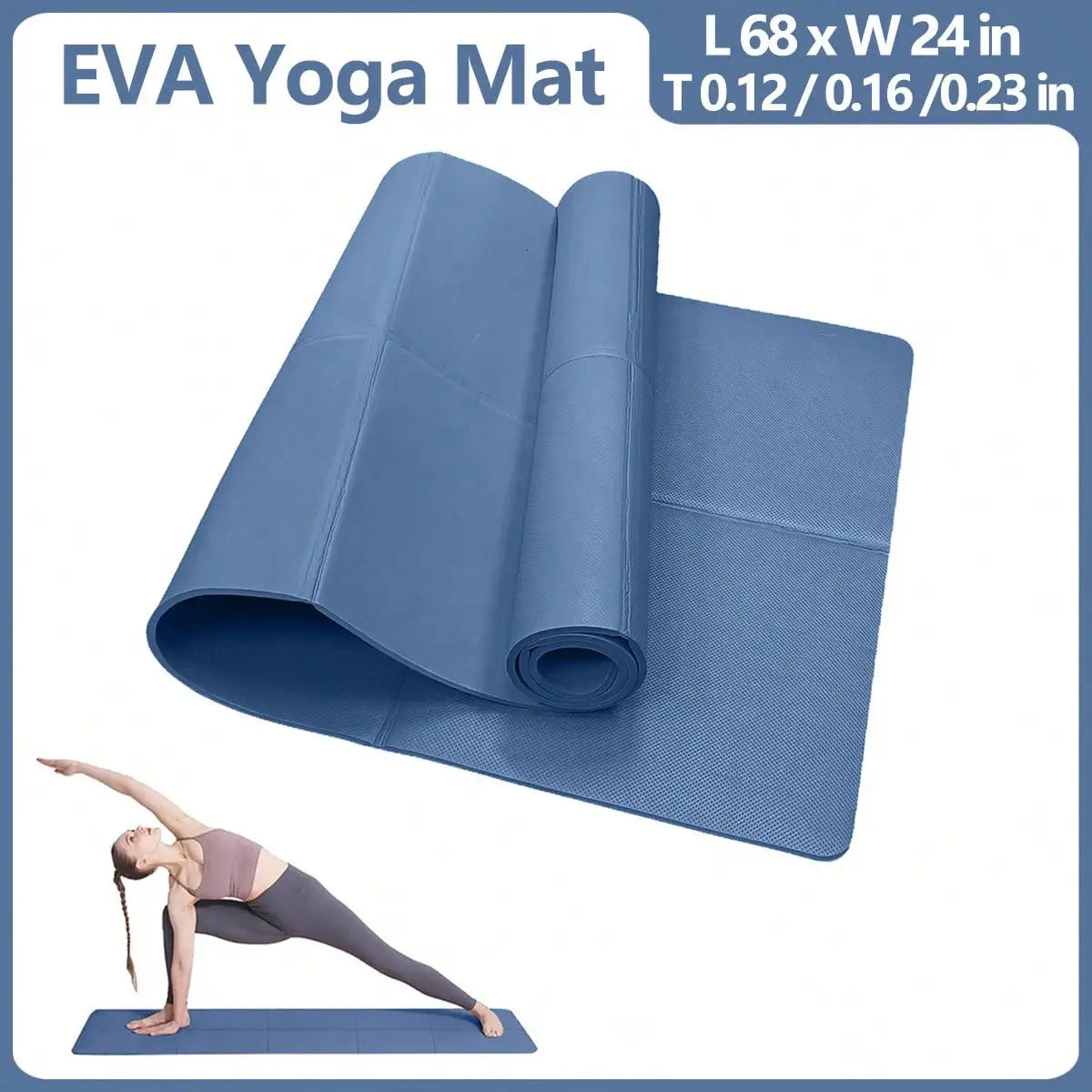 Yoga Mat Non-Slip Exercise Fitness Pad 6mm - Apex Goods Co