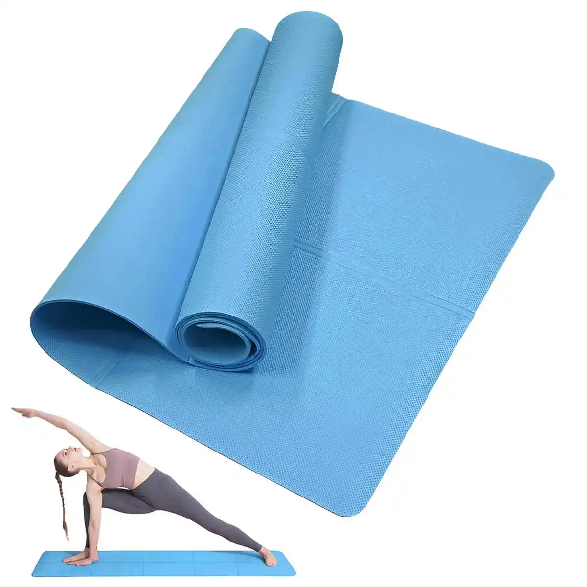Yoga Mat Non-Slip Exercise Fitness Pad 6mm - Apex Goods Co