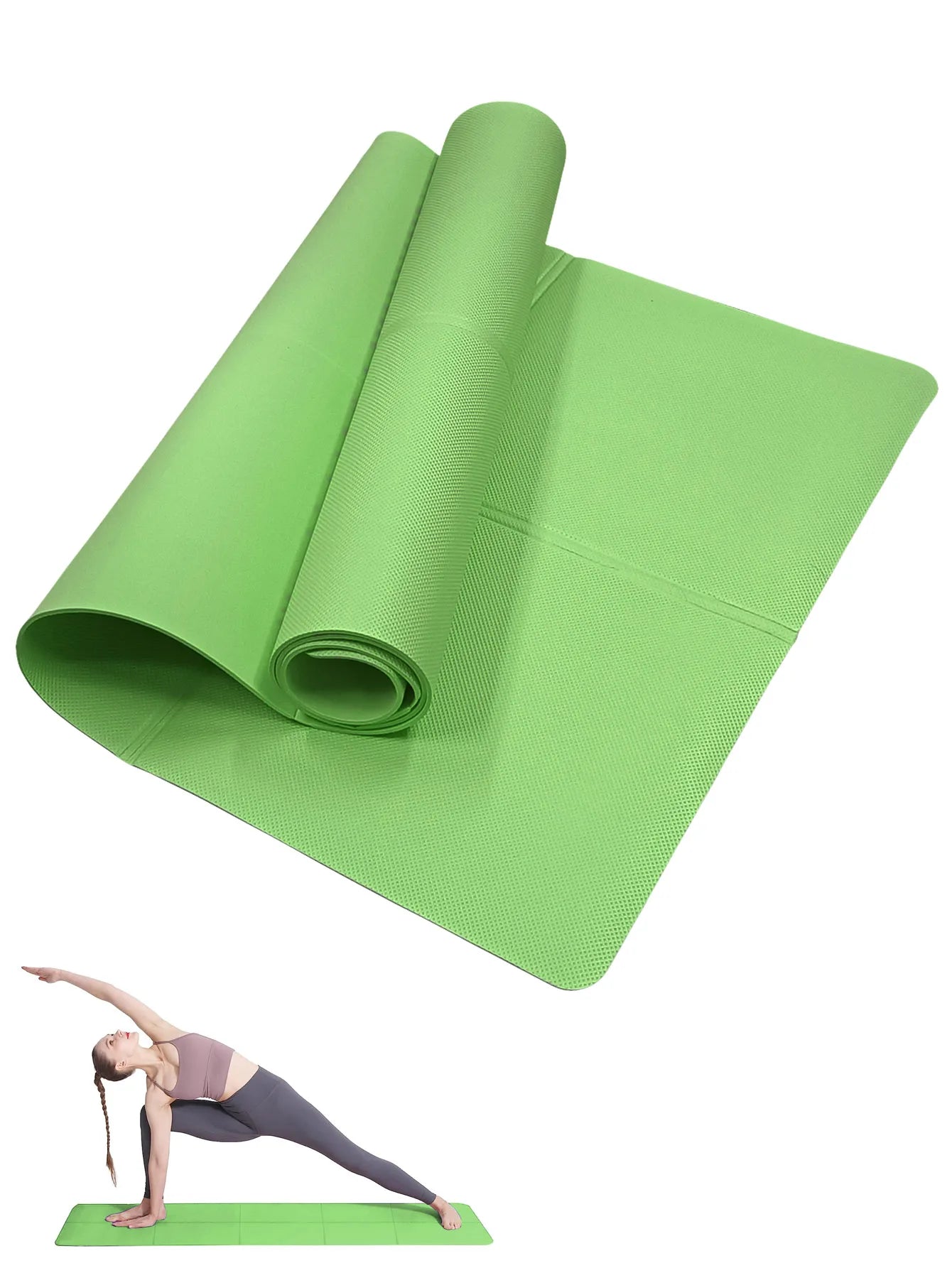 Yoga Mat Non-Slip Exercise Fitness Pad 6mm - Apex Goods Co