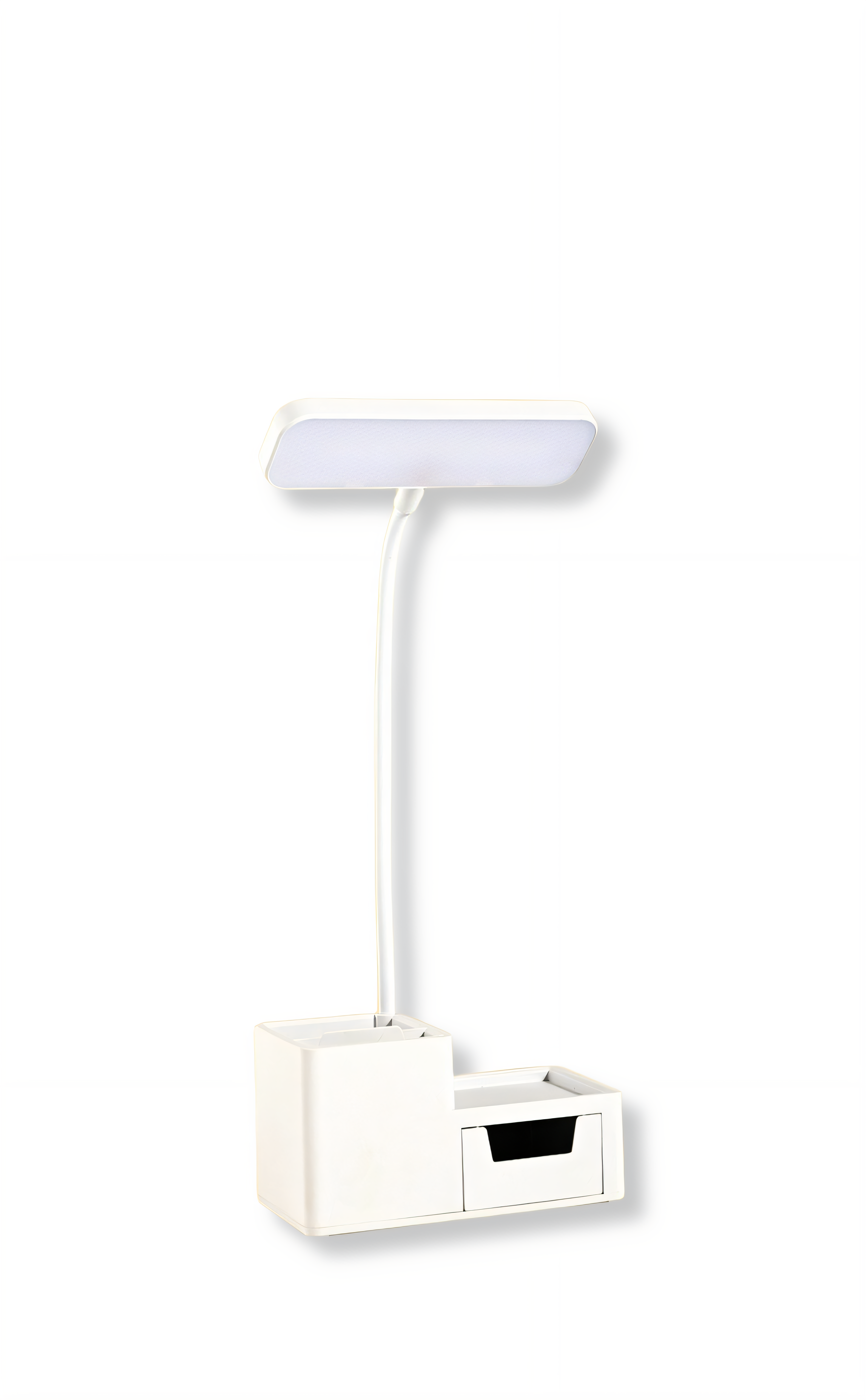 Pen Holder Desk Lamp with Phone Stand & Storage - Apex Goods Co