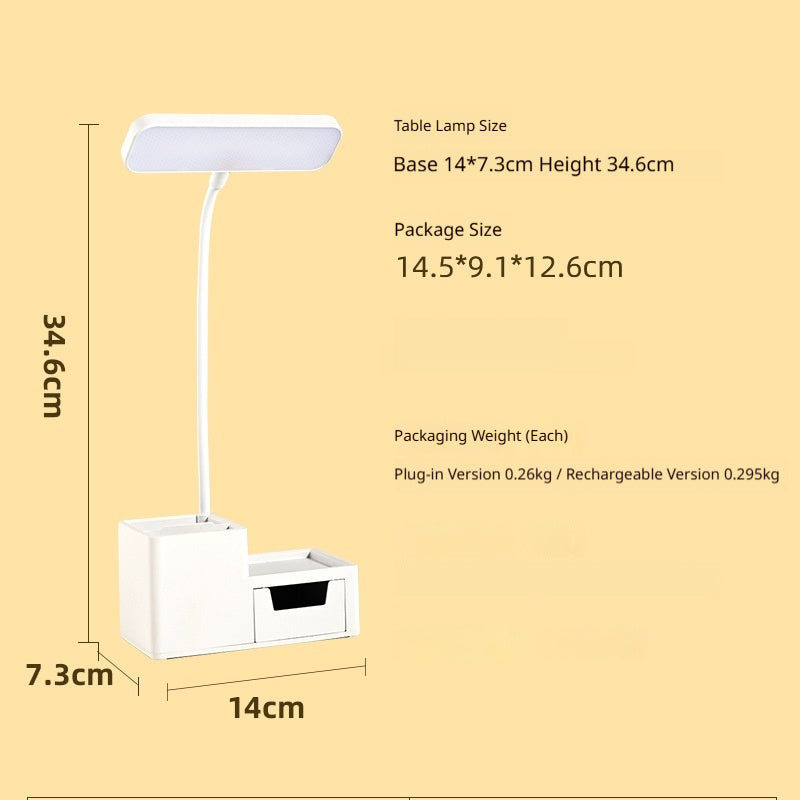 Pen Holder Desk Lamp with Phone Stand & Storage - Apex Goods Co