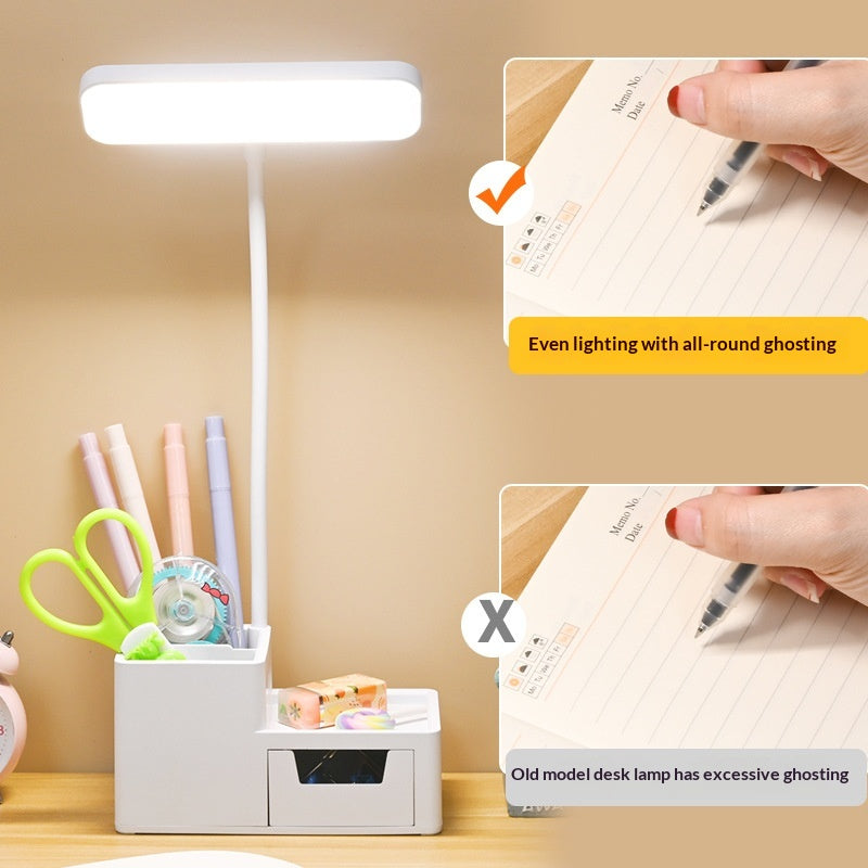 Pen Holder Desk Lamp with Phone Stand & Storage - Apex Goods Co