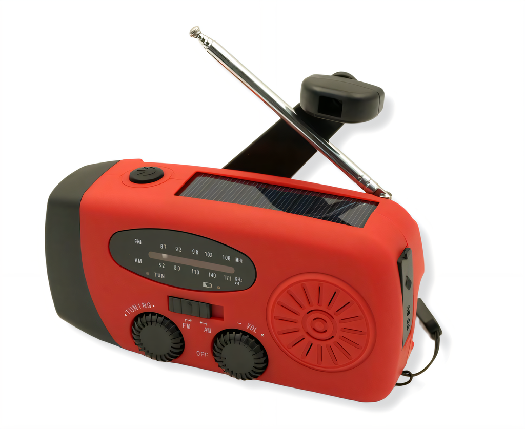 Red Solar Radio 2000mAh Full Band Portable - Apex Goods Co