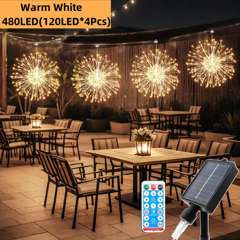Solar Hanging Firework Light for Camping Canopy - Apex Goods Co