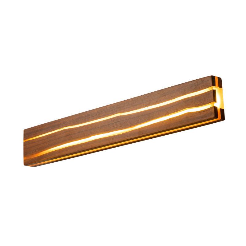 Solid Wood LED Wall Lamp with Crack Design - Apex Goods Co