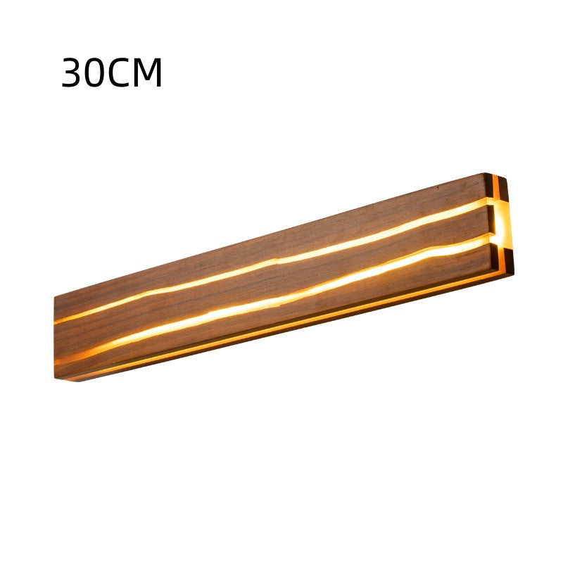 Solid Wood LED Wall Lamp with Crack Design - Apex Goods Co