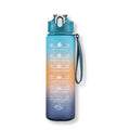 Sports Water Bottle with Time Tracker & Leak-Proof Straw - Apex Goods Co