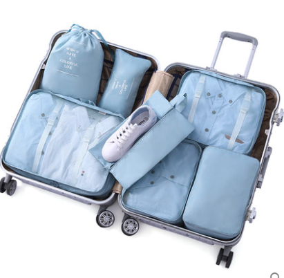 Travel Luggage Storage Bag – Dark Blue Packing Organizer - Apex Goods Co