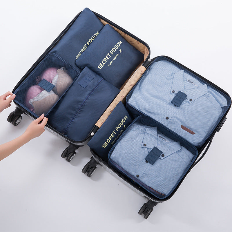 Travel Luggage Storage Bag – Dark Blue Packing Organizer - Apex Goods Co
