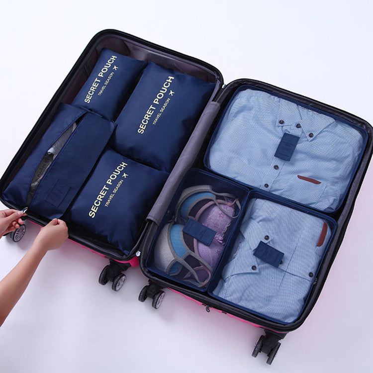 Travel Luggage Storage Bag – Dark Blue Packing Organizer - Apex Goods Co