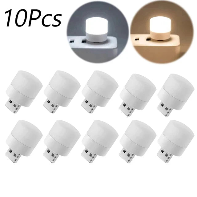 USB Night Light Mini LED Reading Lamp 10-Pack - Apex Goods Co