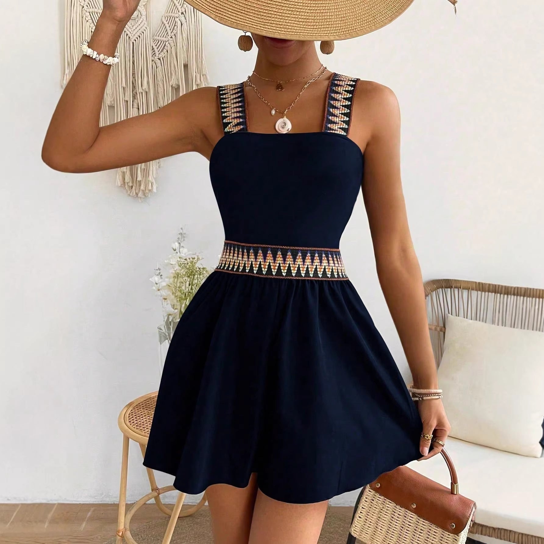 Wide-Leg Jumpsuit with Cinched Waist – Resort Style - Apex Goods Co