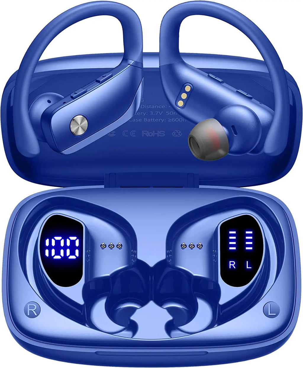 Wireless Earbuds with 80H Battery & LED Charging Case - Apex Goods Co