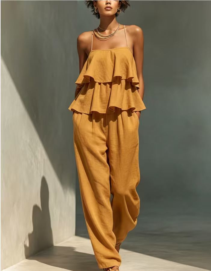 Women's Camisole & Pants Lounge Set – Cozy Comfort - Apex Goods Co
