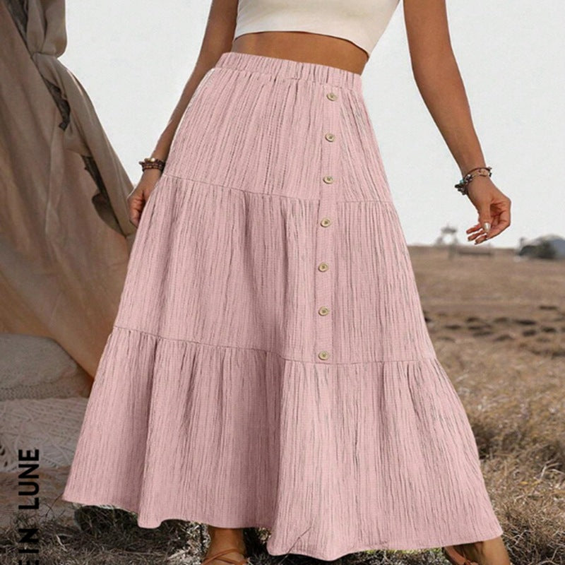 Elegant Casual Women's Long Tiered Skirt - Apex Goods Co