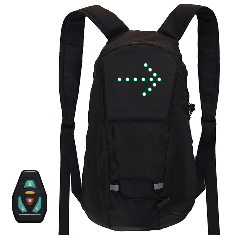 LED Riding Backpack with Remote Control Directional Light