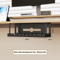 Under-Desk Cable Organizer 40cm Black