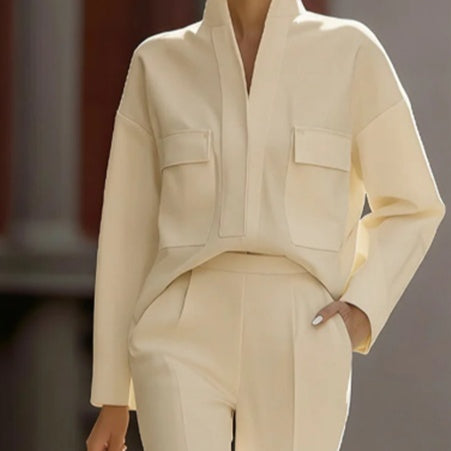 polyester womens two piece set