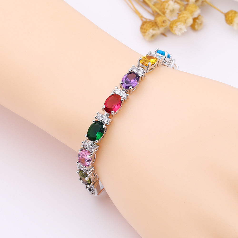 Crystal Zircon Bracelet – Elegant Summer Jewelry