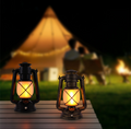 LED Rechargeable Table Lamp, Retro Flame