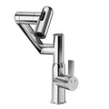 Chrome Bathroom Sink Faucet 360° Rotary Spray