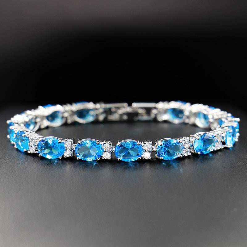 Crystal Zircon Bracelet – Elegant Summer Jewelry