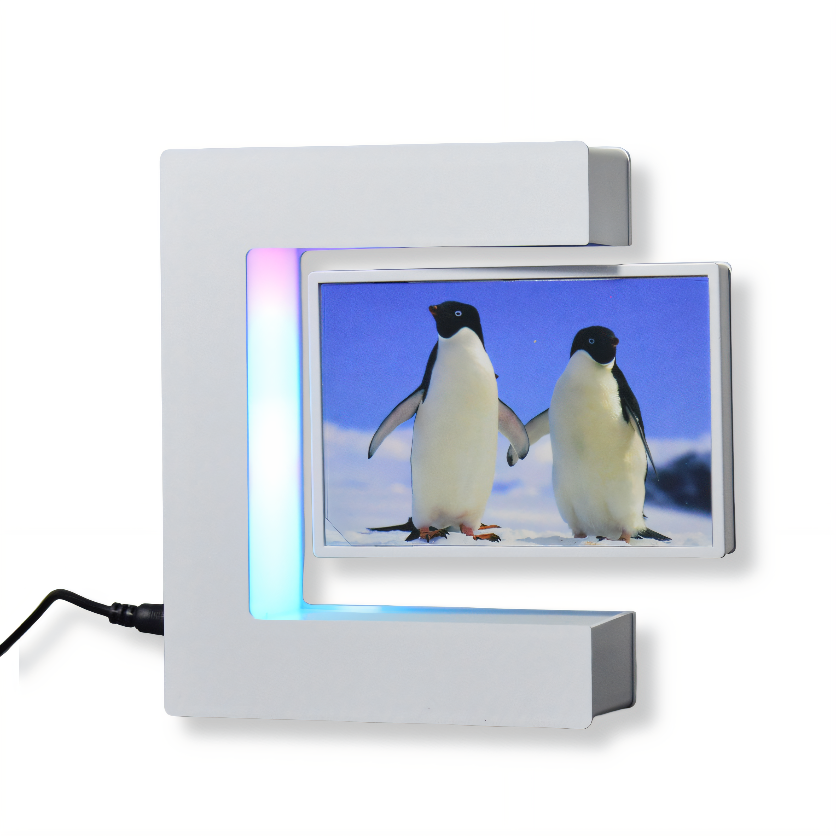 Magnetic Levitation Photo Frame with LED Lights