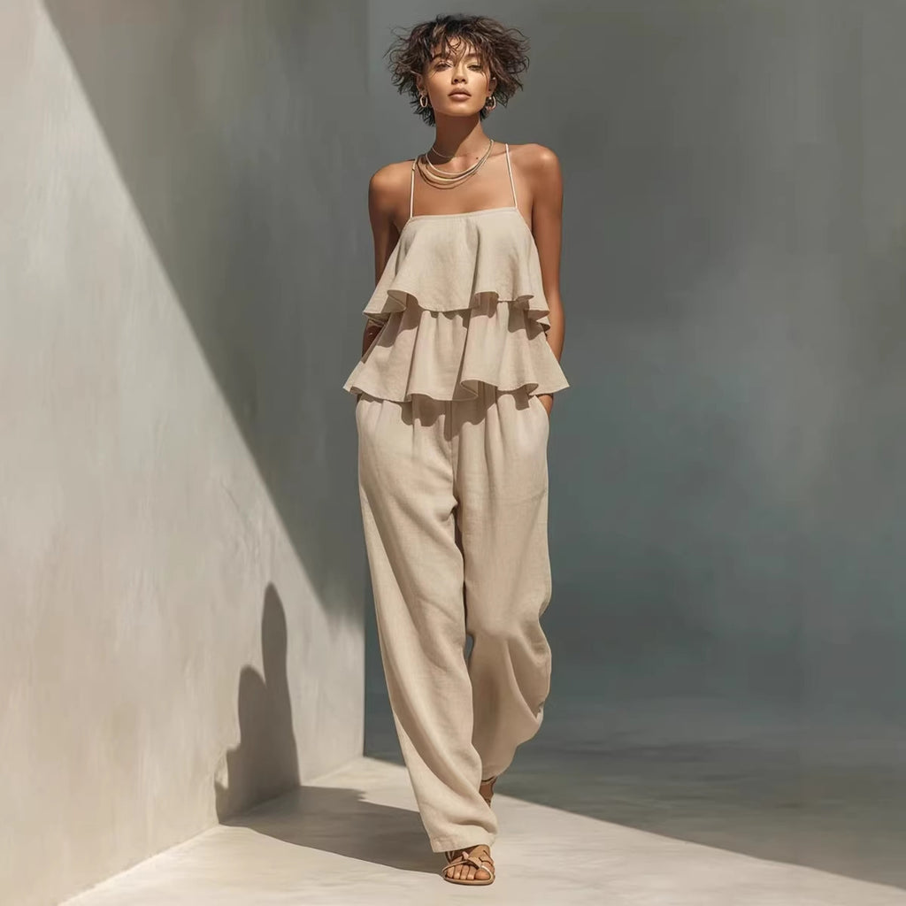 Women's Camisole & Pants Lounge Set – Cozy Comfort