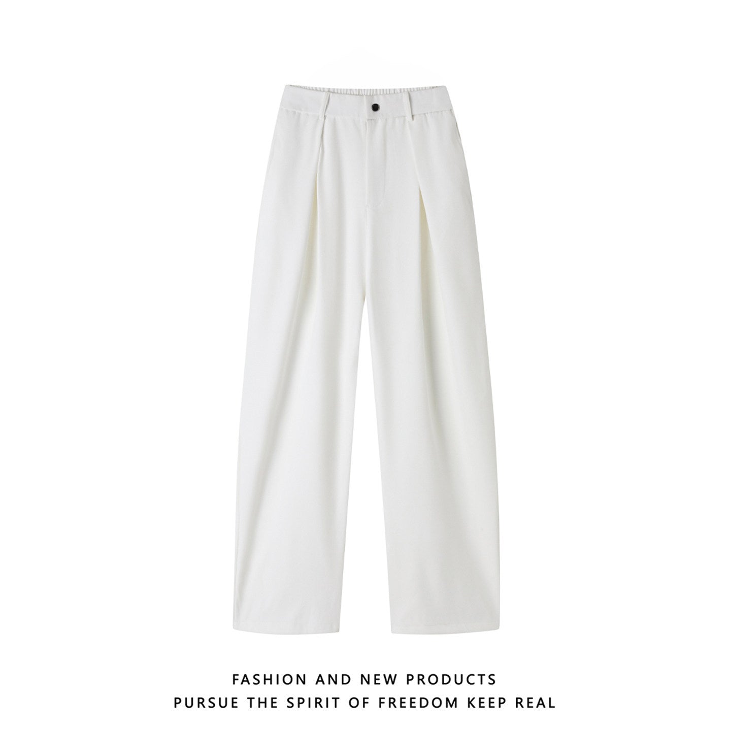 Men's Casual Pleated Trousers with 3D Texture
