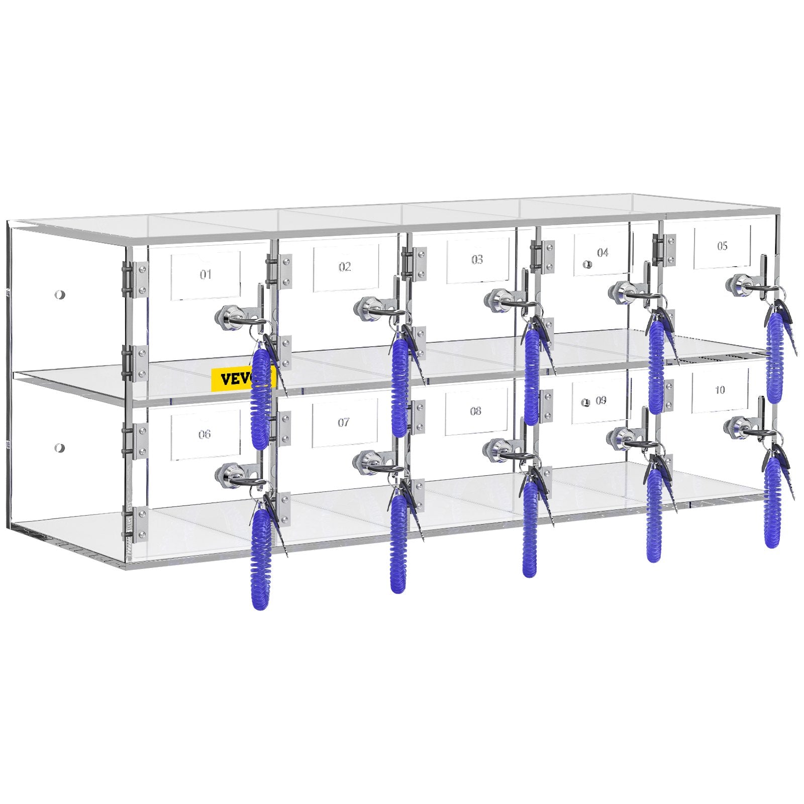 10-Slot Cell Phone Storage Locker Cabinet