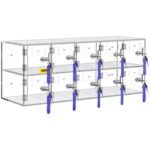 10-Slot Cell Phone Storage Locker Cabinet