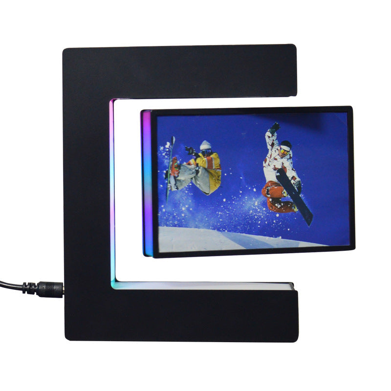 Magnetic Levitation Photo Frame with LED Lights