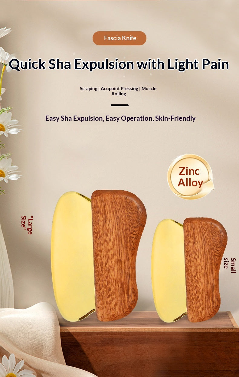 Zinc Alloy Fascia Scraper for Gua Sha Massage