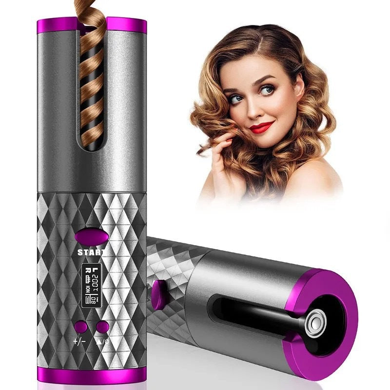 Automatic Rotating Hair Curler with LCD Display